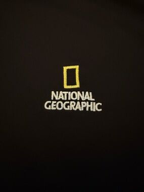 National Geographic Black Tee with Yellow Logo